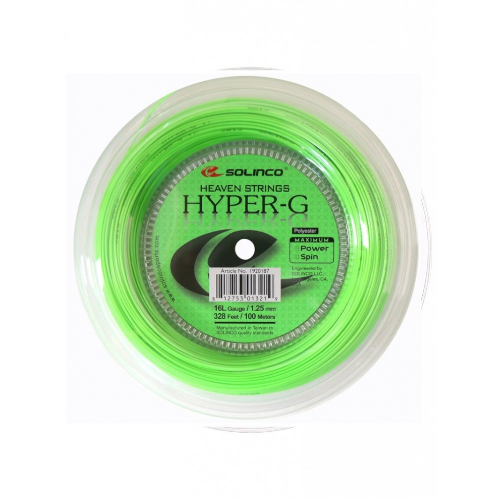 Corda 1.20mm Tennis Rotolo Di Corda Da Tennis Solinco HYPER-G SOFT 17 (1,20 Mm) - Colore Verde - 200 Metri / 656 Piedi - Per Incordatura Solinco Hyper G Soft 656 Piedi Corda 1.20mm Tennis Rotolo Di Corda Da Tennis Solinco HYPER-G SOFT 17 (1,20 Mm) - Colore Verde - 200 Metri / 656 Piedi - Per Incordatura Solinco Hyper G Soft 656 Piedi